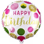 Single Pink HBD Balloons