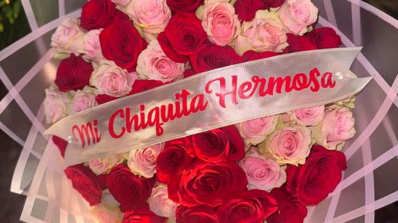 Ribbon with personalized message