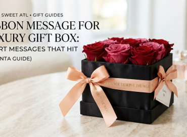 ribbon message for luxury gift box